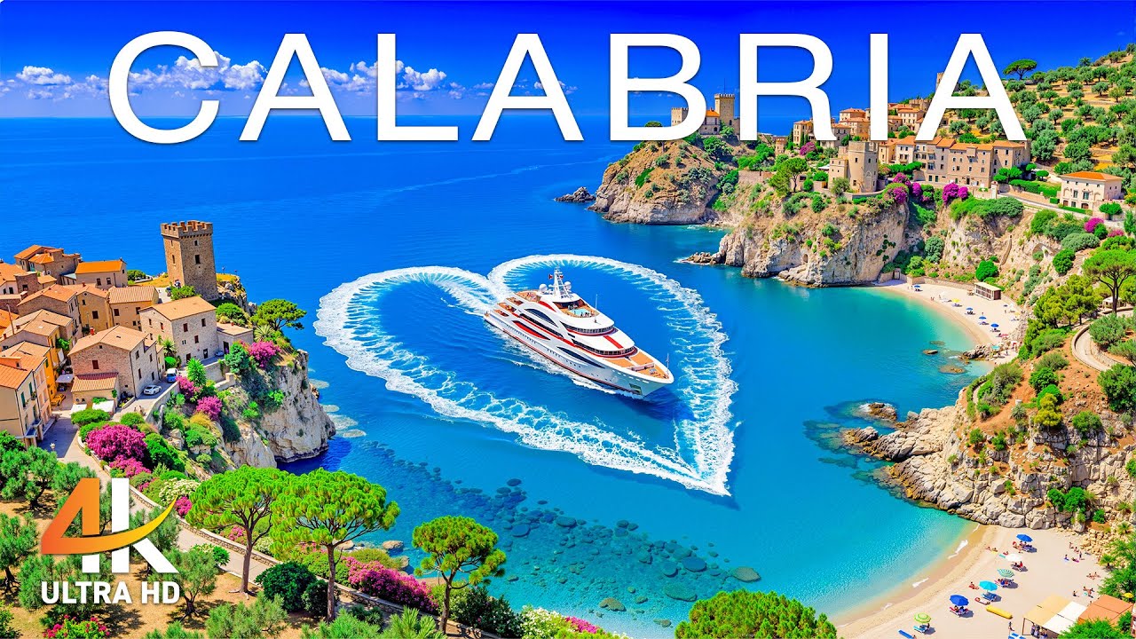 Calabria 4K – Majestic Coastlines, Crystal Clear Waters With Deep House Chill