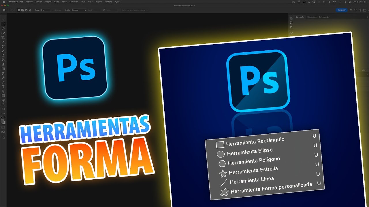27. 🔷 HERRAMIENTAS de FORMA en Photoshop 👀 TODO lo que NECESITAS SABER