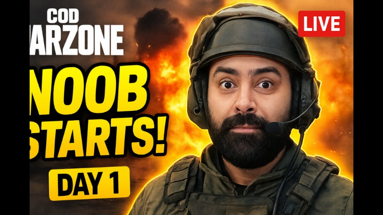 Learning COD Warzone &ndash; Day 1 [LIVE] | Beginner Gameplay Starts!