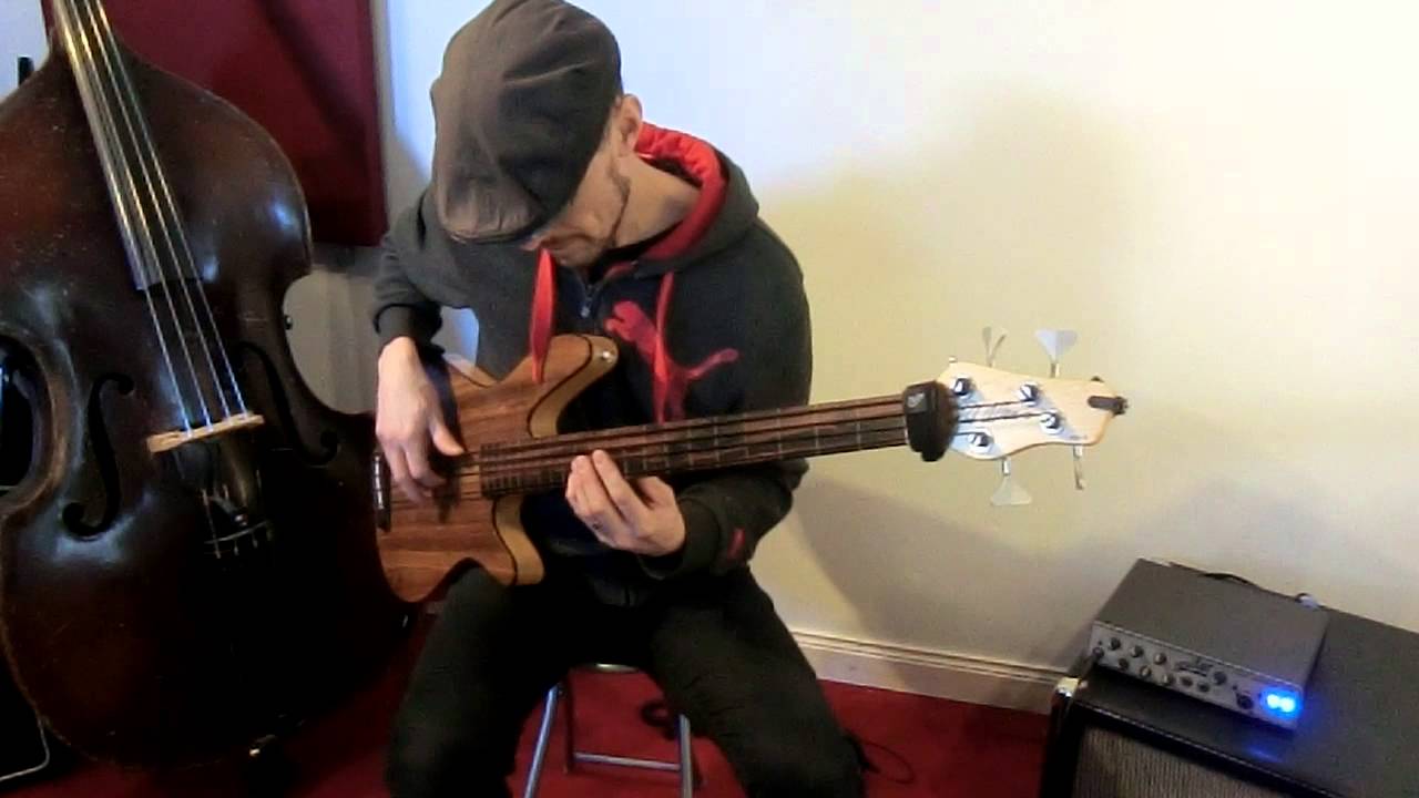 Jammin' with my Rob Allen MB-2 fretless | 05 String test - La Bella Black Nylon vs. White Nylon