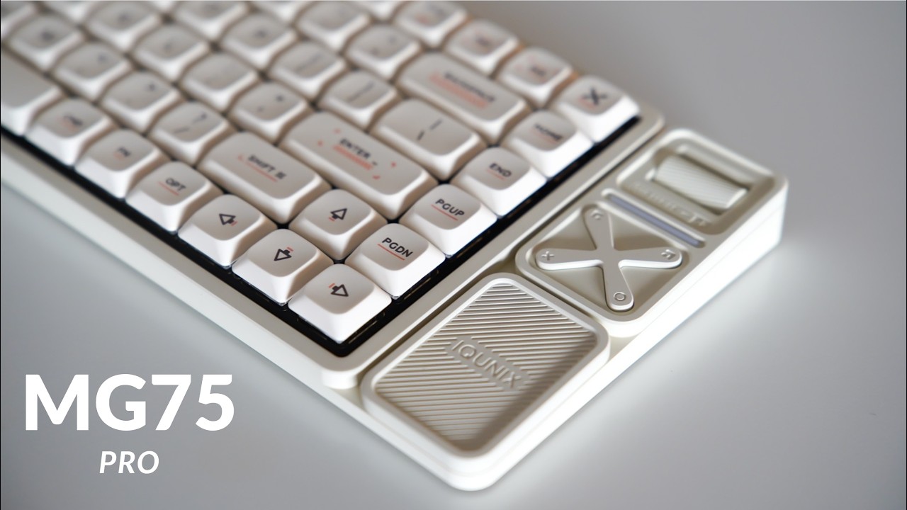 Thocky Creamy Slim Profile!? MG75 Pro by IQUNIX - (Review, Unboxing& Sound Test)