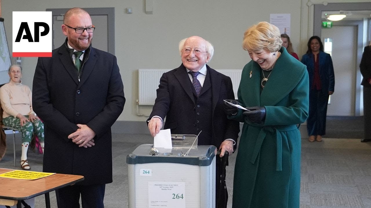 Voters turn out for presidential elections in Ireland