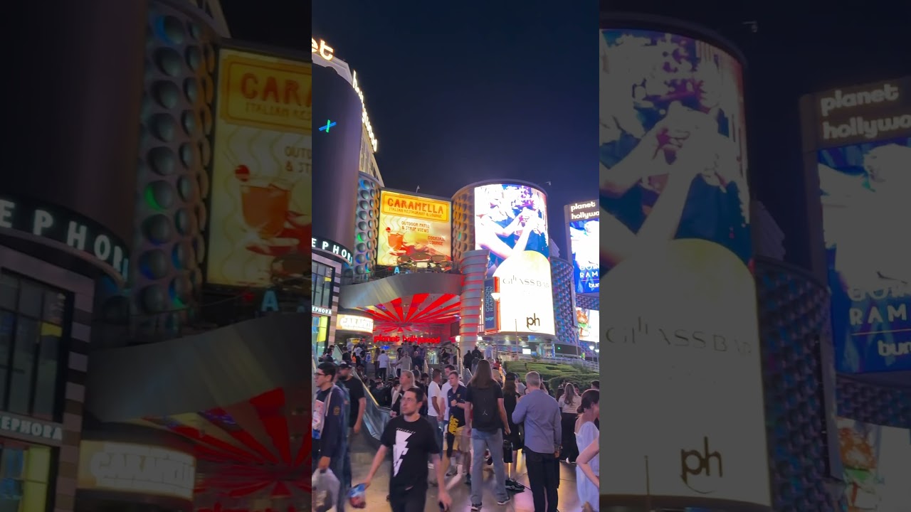 Las Vegas Strip on a Sunday Night WrestleMania Weekend