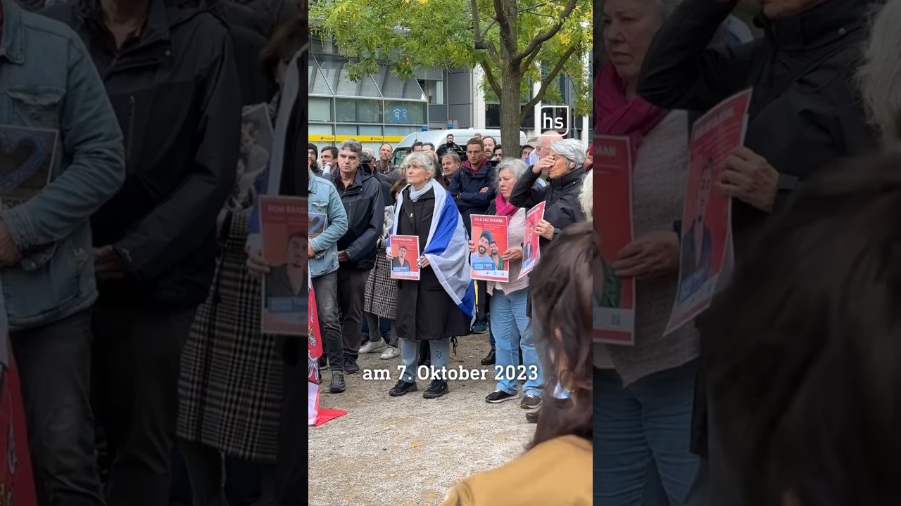 7. Oktober in Frankfurt: Mahnwache und Demos zum Jahrestag #shorts #hessenschau