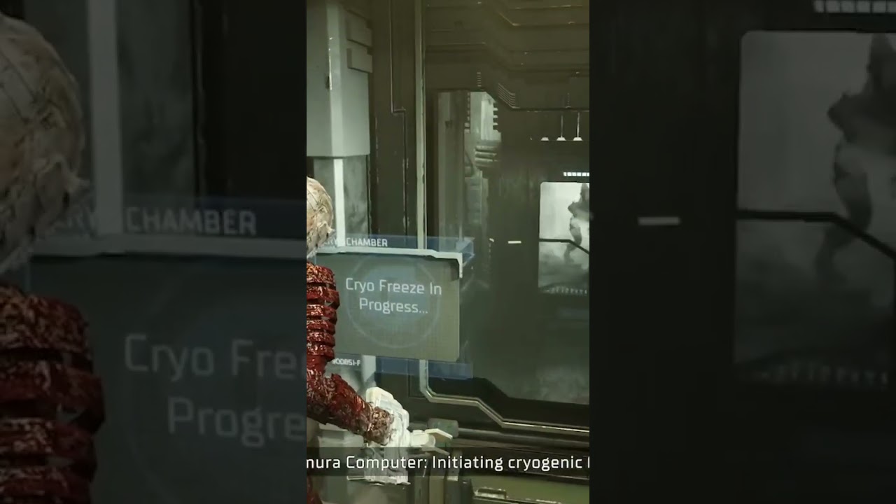 Freezing Hunter Necromorph in Dead Space Remake