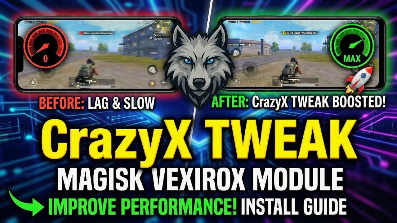 How to Install CrazyX Tweak Magisk Vexirox Module 🚀 Improve Phone Performance 2025
