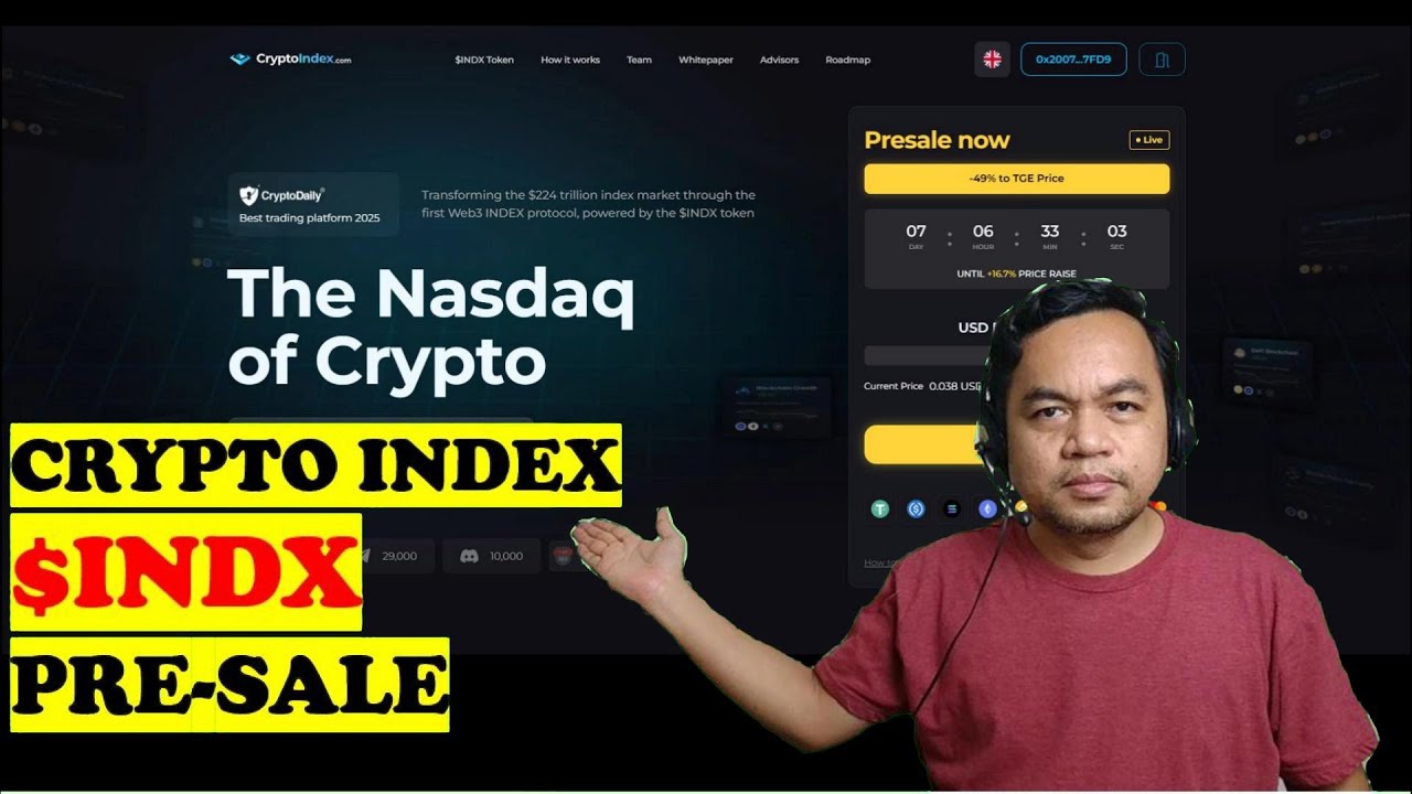 CryptoIndex - First Web3 protocol that brings the world&rsquo;s largest INDEX market $INDEX presale