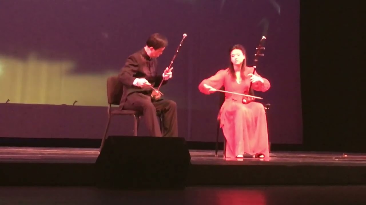 朱昌耀携女儿参加美国明州迎春晚会演奏《长相思》