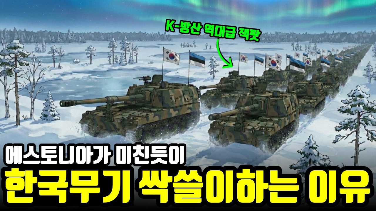 러시아 코앞 에스토니아, 전 재산 털어 한국 무기에 올인하는 진짜 이유 (K-방산의 위엄)