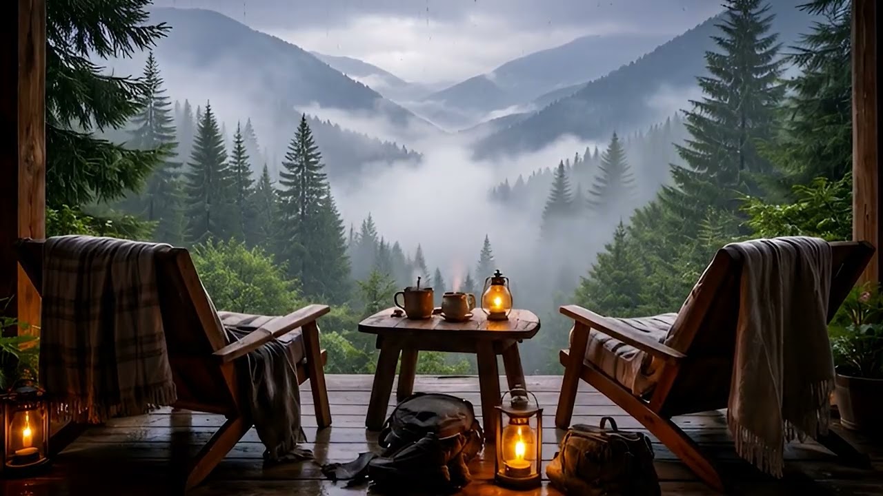 Lluvia en la Montaña 🌧️ Música Chill para Relajarse, Trabajar y Encontrar Calma