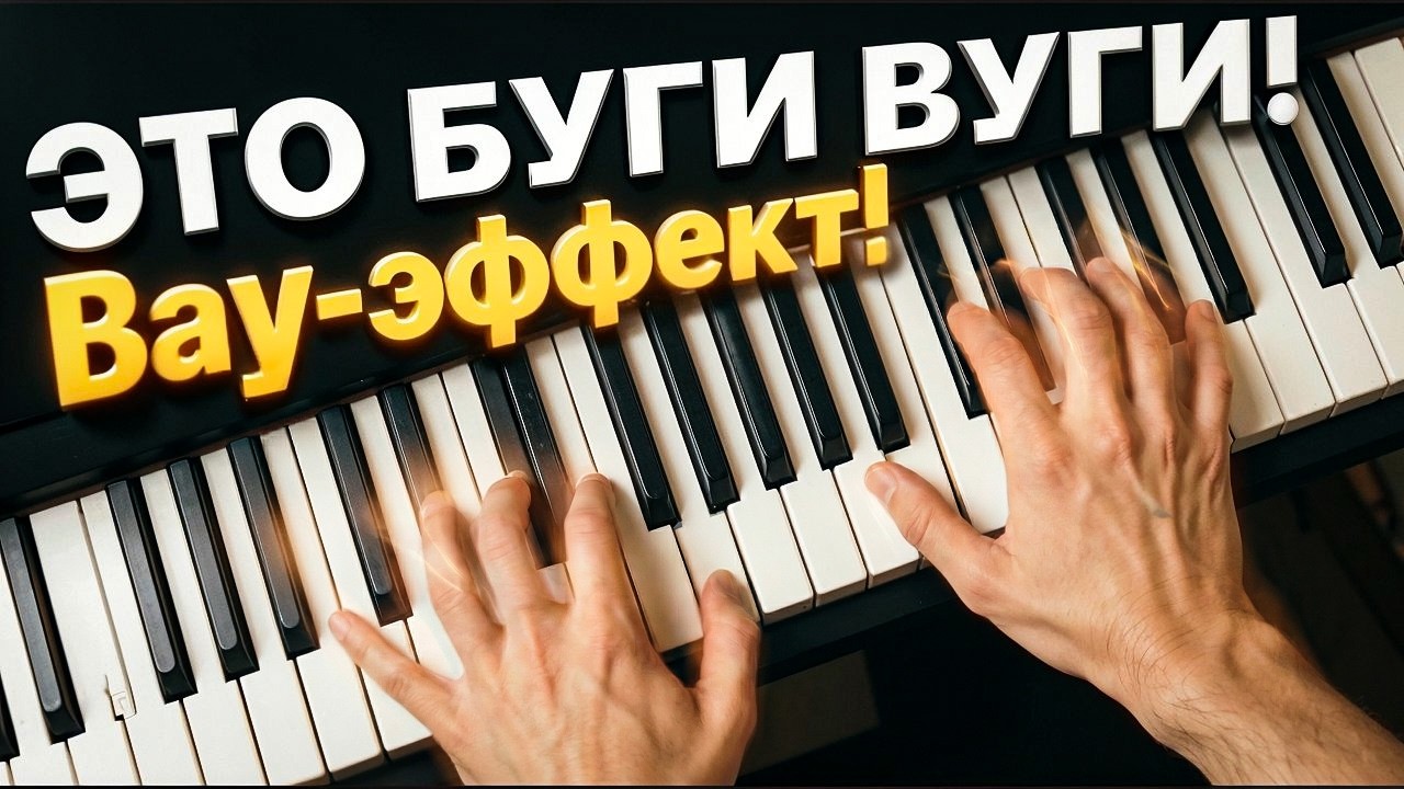Сделай ЭТО, и все будут тебе аплодировать! Сыграет даже новичок!🤩 БУГИ ВУГИ на фортепиано ЛЕГКО!