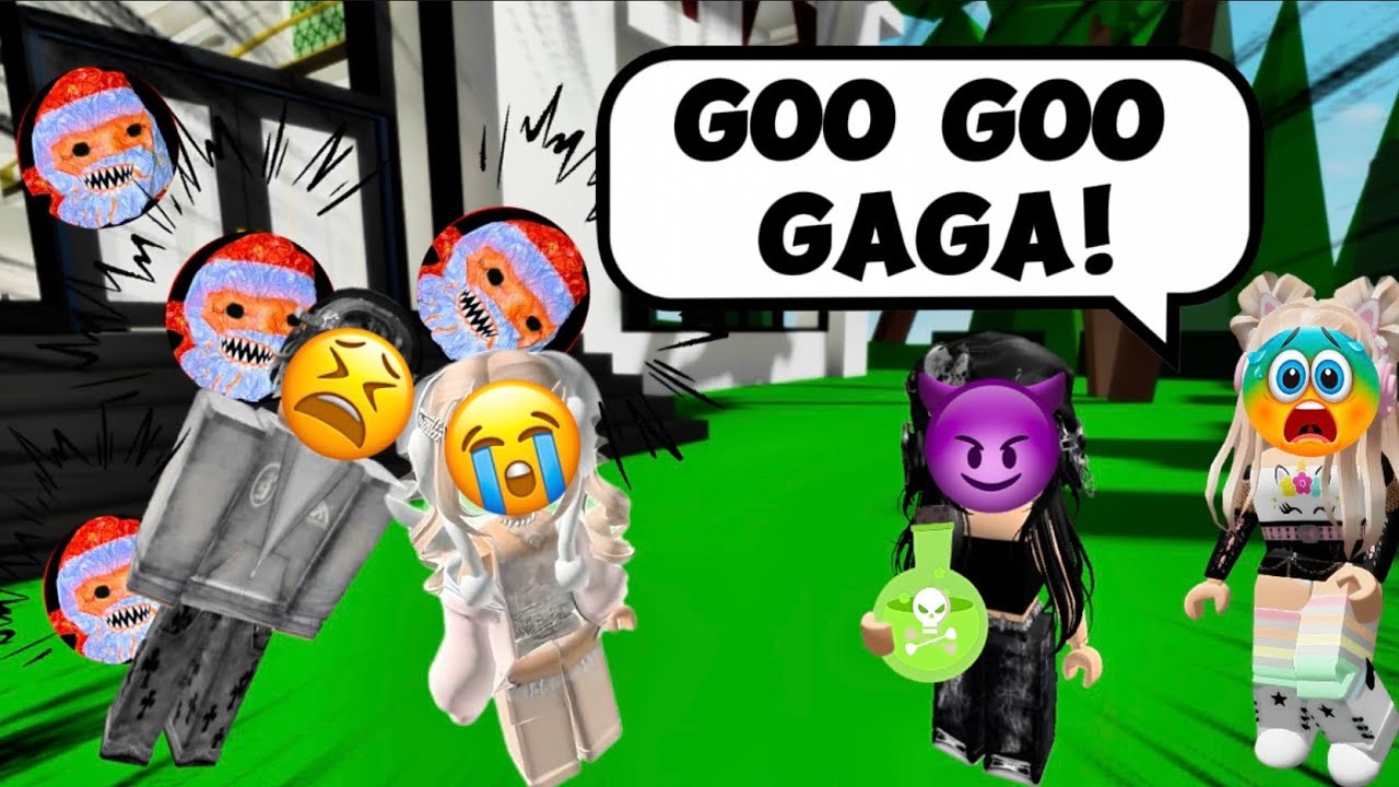 A menina malvada que era aloprada se vingou com a ajuda do Goo Goo Gaga - História Roblox