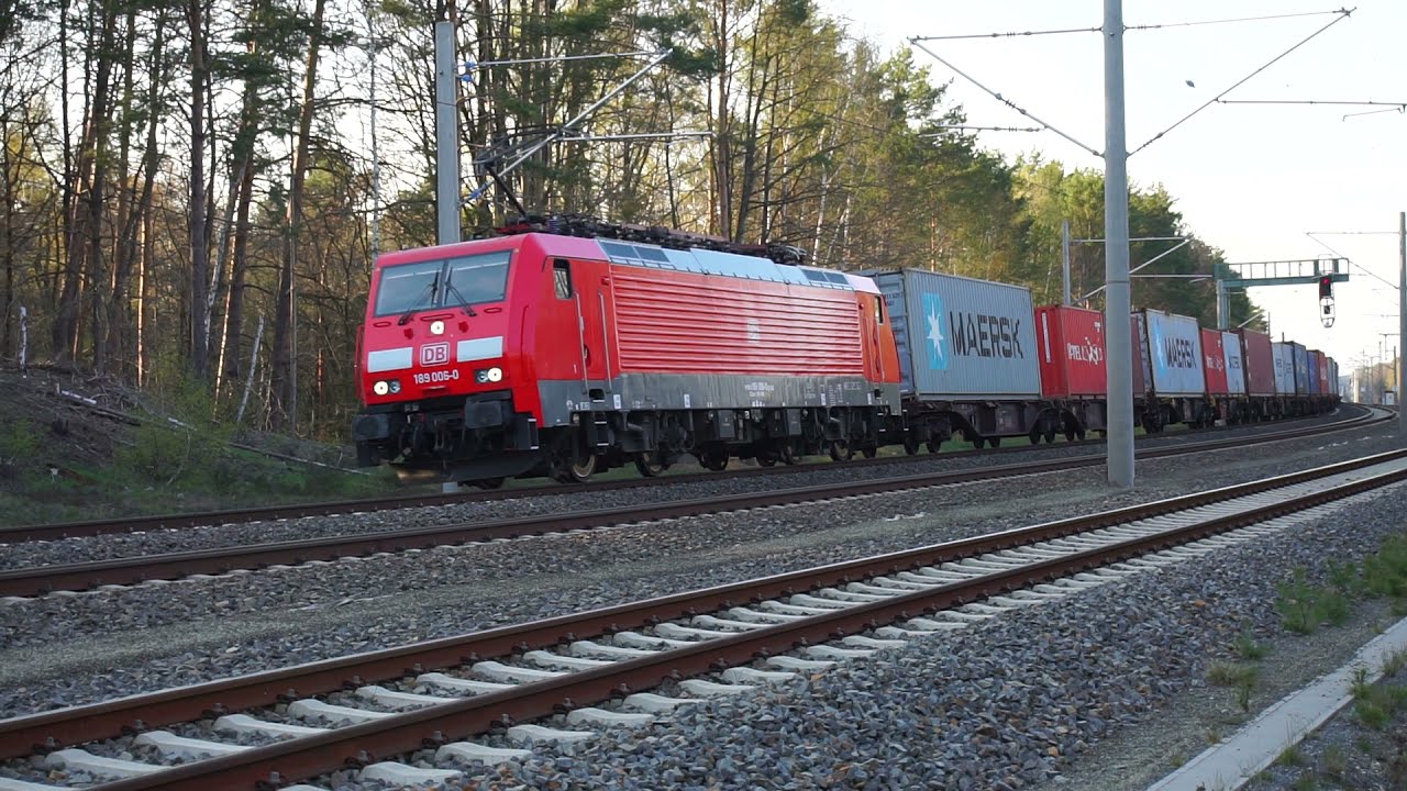 Br.189 DBC mit Container Güterzug! EXTREME FLACHSTELLE!