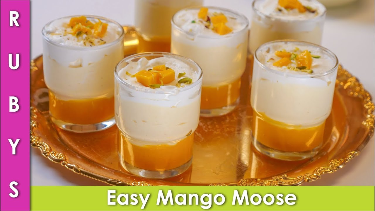 Thanda Creamy Mango Mousse Recipe Perfect for Iftari Ramadan Recipe in Urdu Hindi - RKK