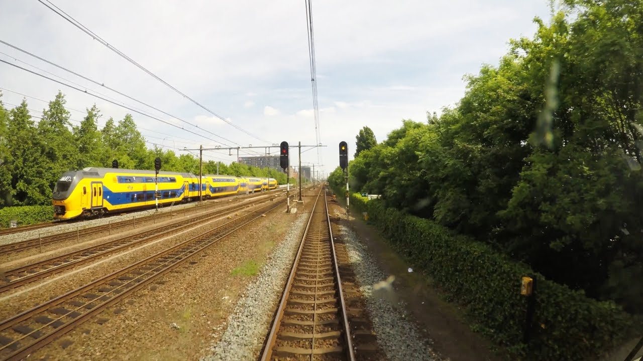 Train Cab Ride NL / Den Haag - Leiden - Haarlem / SGM Sprinter / May 2017