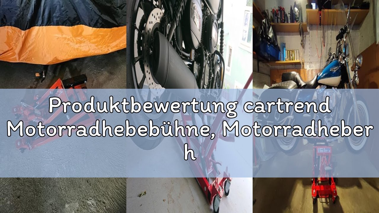 Produktbewertung cartrend Motorradhebebühne, Motorradheber hydraulisch, bis 680 Kg belastbar, gummie