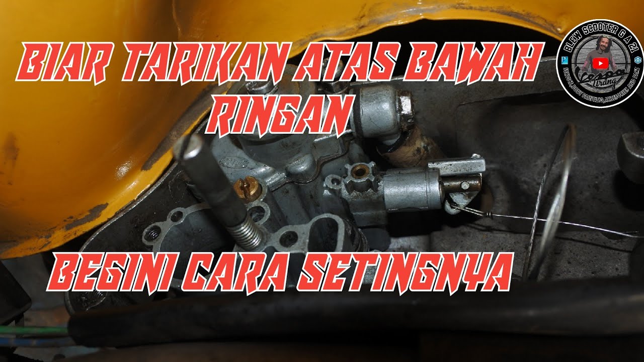 Cara setel angin karburator vespa @Vespa Urang