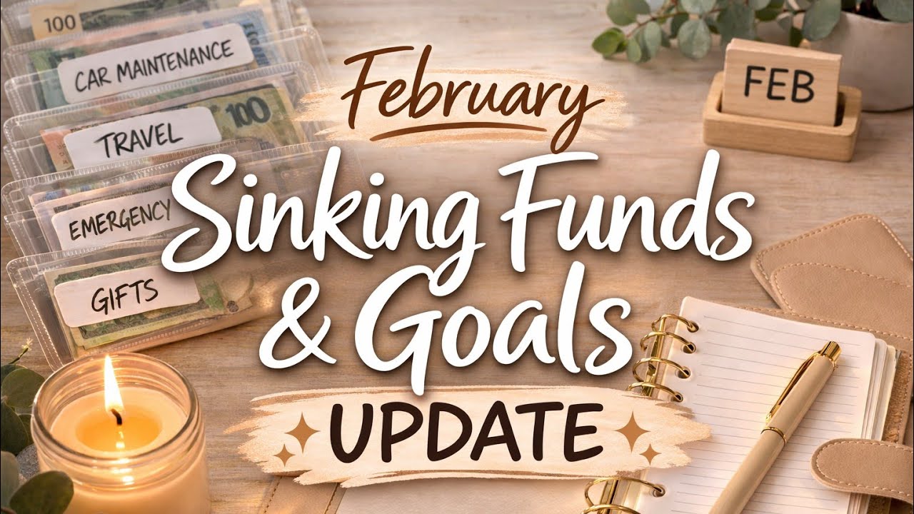 February Check-in: Goals + Sinking Funds Update| Ep.150🍀🇨🇦