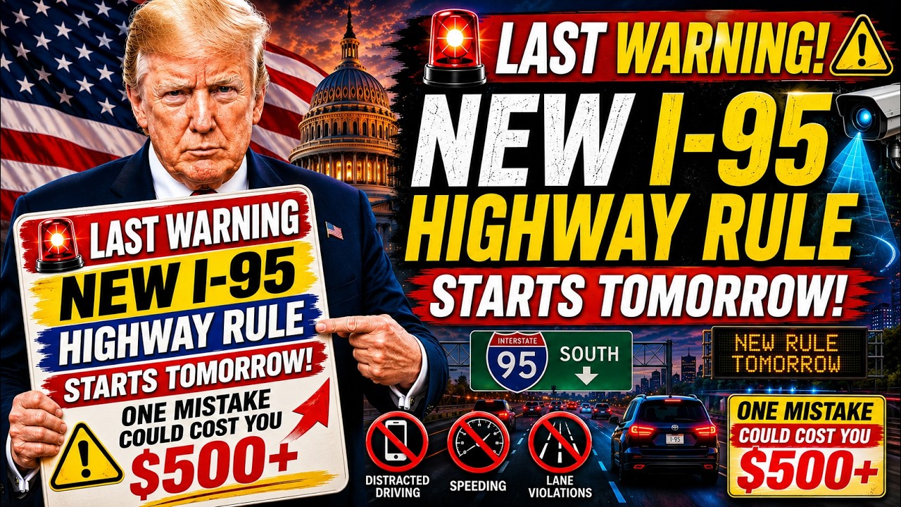 🚨 LAST WARNING: New I-95 Highway Rule Starts Tomorrow &mdash; One Mistake Could Cost You $500+