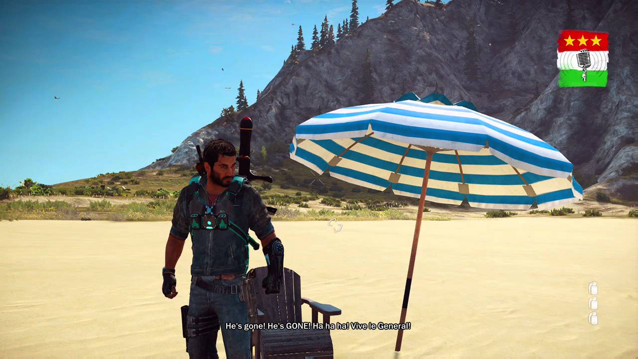 770 just cause 3 radio guy is happy