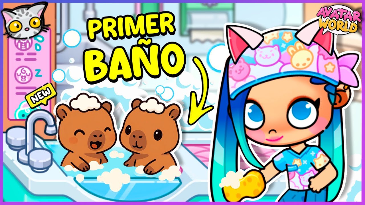 👶 ¡La FAMILIA CAPIBARA y el NACIMIENTO de sus 2 BEBÉS! Avatar World – PARTE 2