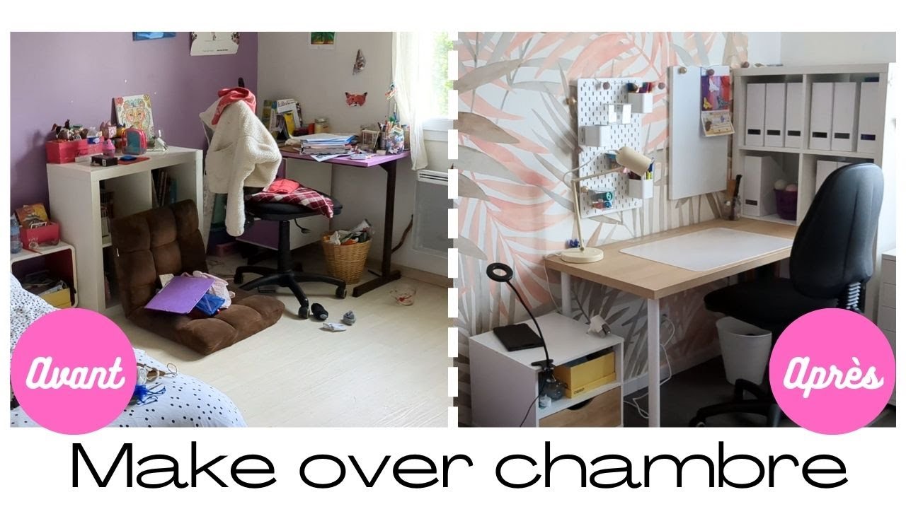 Make over d'une chambre d'enfant en chambre de préado! On refait tout!