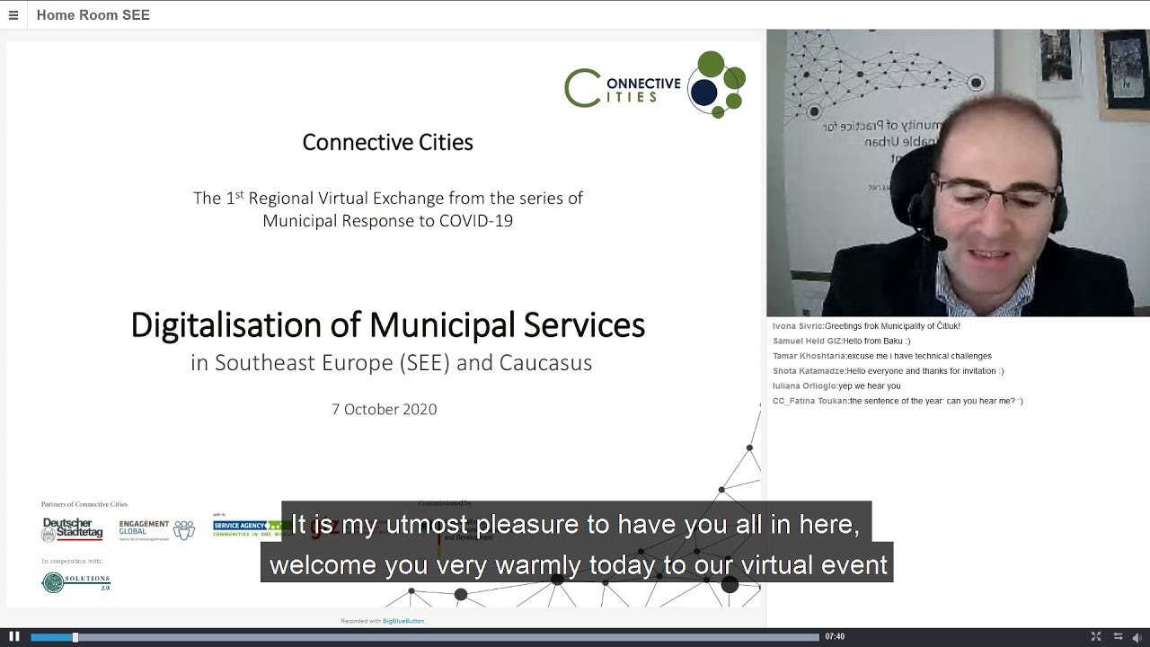 Digitalisation of Municipal Services in Southeast Europe (SEE) and the Caucasus