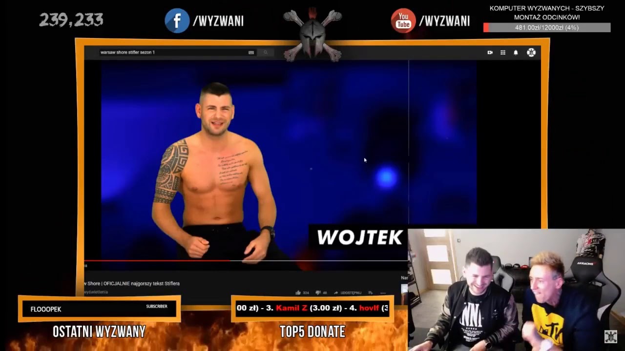 Wyzwani oglądają Oficjalnie najgorszy tekst Stiflera! Shot z live #14