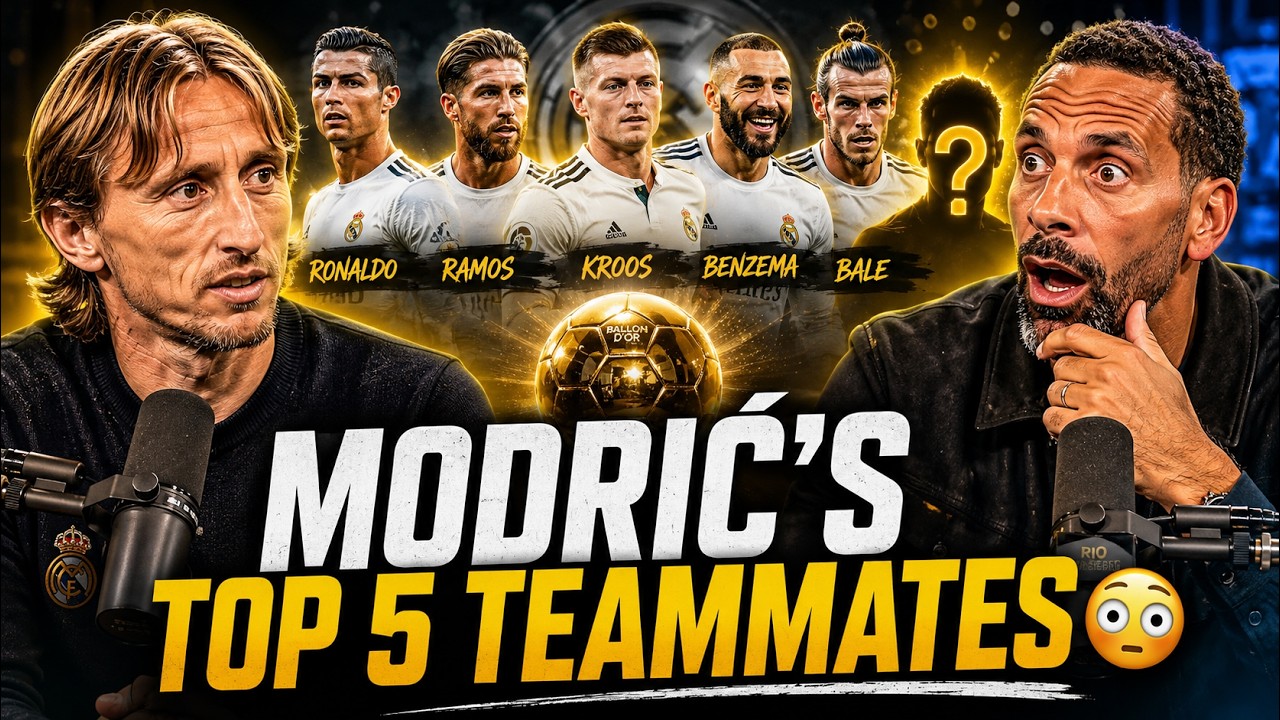 Luka Modrić Names His Top 5 Teammates of All Time! ⚽🔥 | Exclusive Reveal