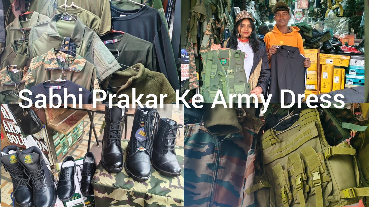 Gopi Nath Bazar Delhi Cantt Army Store🇮🇳 | All Army Dress,  Chitra tewar vlogger 