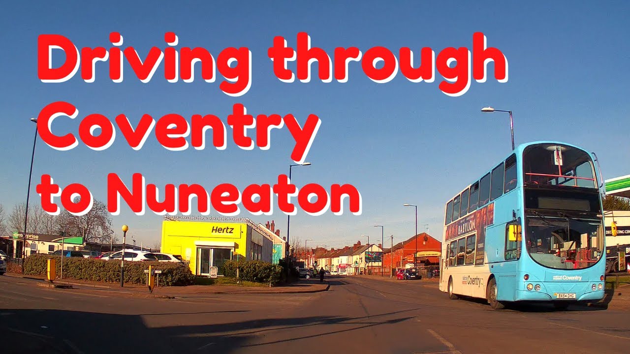 Driving through Coventry to Nuneaton