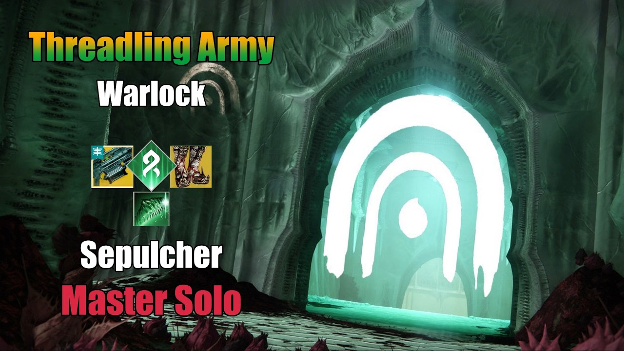 Threadling Strand Warlock build vs Lost Sector Sepulcher Master Solo [ Destiny 2 Renegades ]
