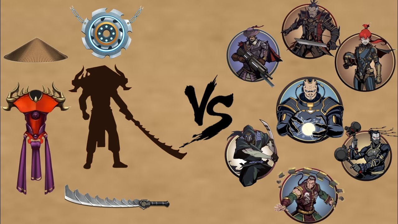 Shadow Fight 2 || Composite Sword vs TITAN Bodyguards