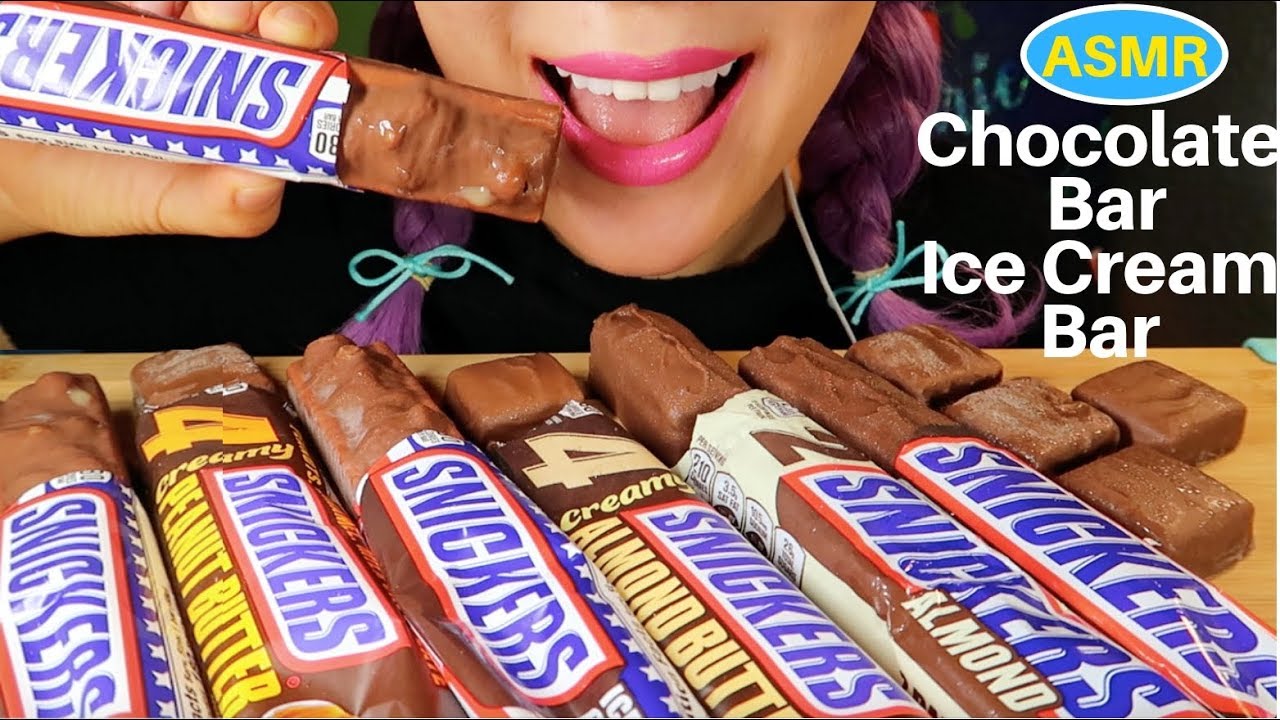 ASMR 다양한 스니커즈 초코바+아이스크림바 리얼사운드 먹방 |SNICKERS CANDY BAR+ICE CREAM BAR EATING SOUND| CURIE.ASMR