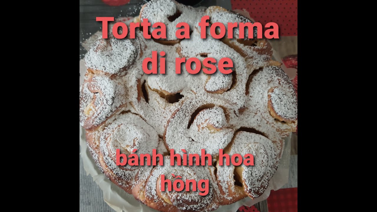 Torta a forma di rose Bánh hình hoa hồng