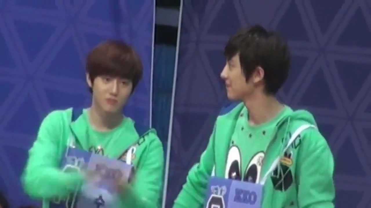 130128 - 130129 EXO Luhan @ MBC idol star olympic sports championship athletic recording 2013