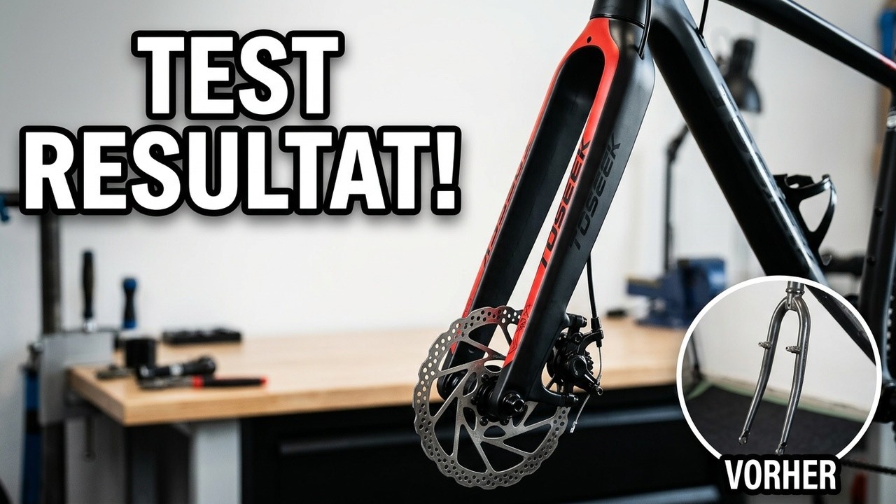 Was kann die Toseek Carbon Gabel? Einbauen und TESTEN/What can the Toseek Carbon fork do? build TEST