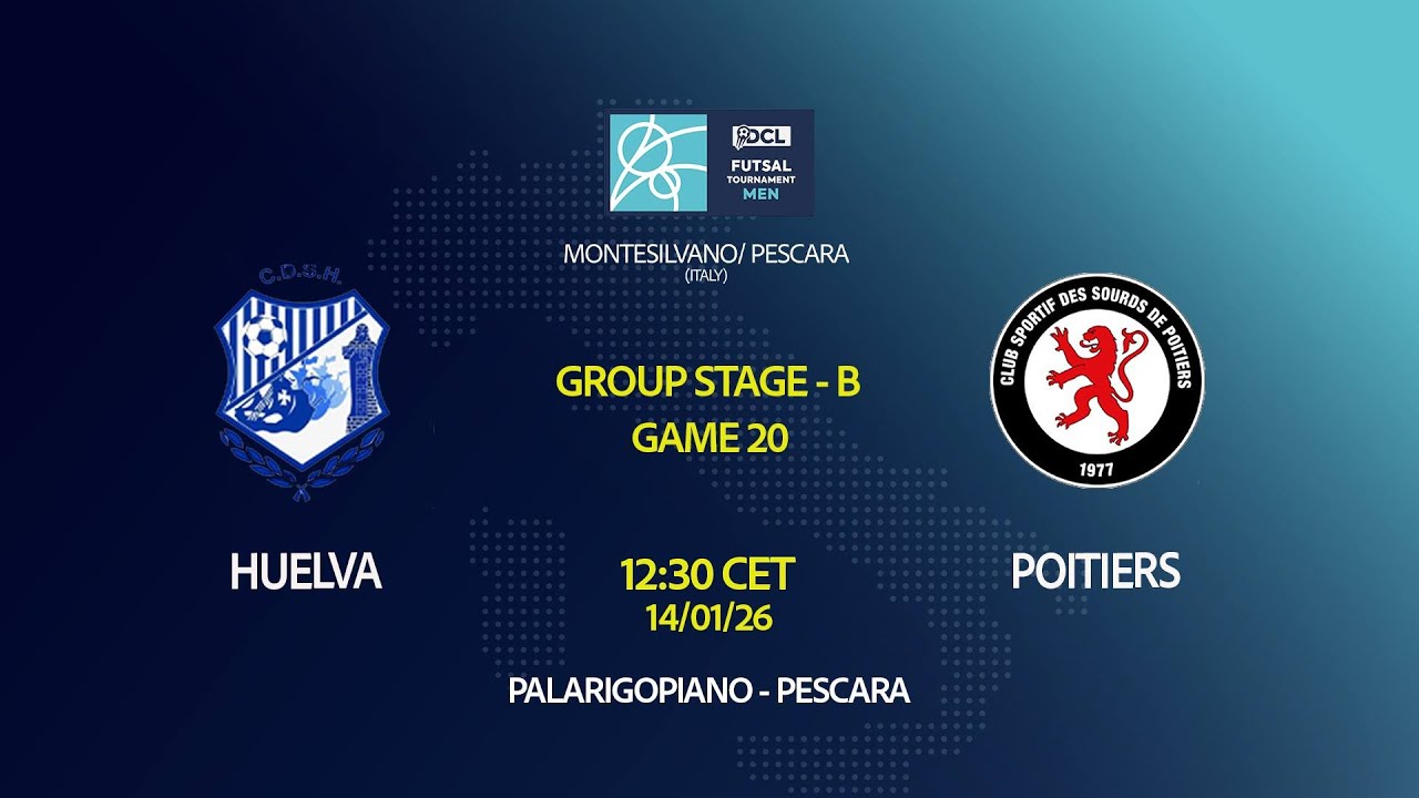 Futsal 2026 | Men | GROUP B | GAME 20 | HUELVA vs POITIERS
