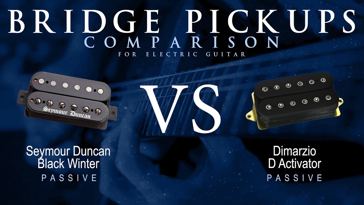 Seymour Duncan BLACK WINTER vs DiMarzio D ACTIVATOR - Passive Bridge Pickup Guitar Comparison Demo