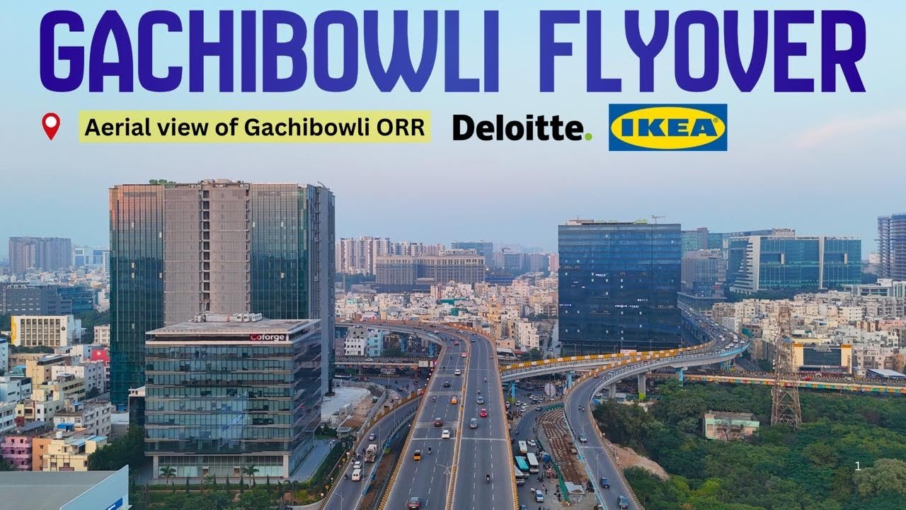 Gachibowli Flyover | Hyderabad | Top IT Hub Connectivity 🏙️🚗