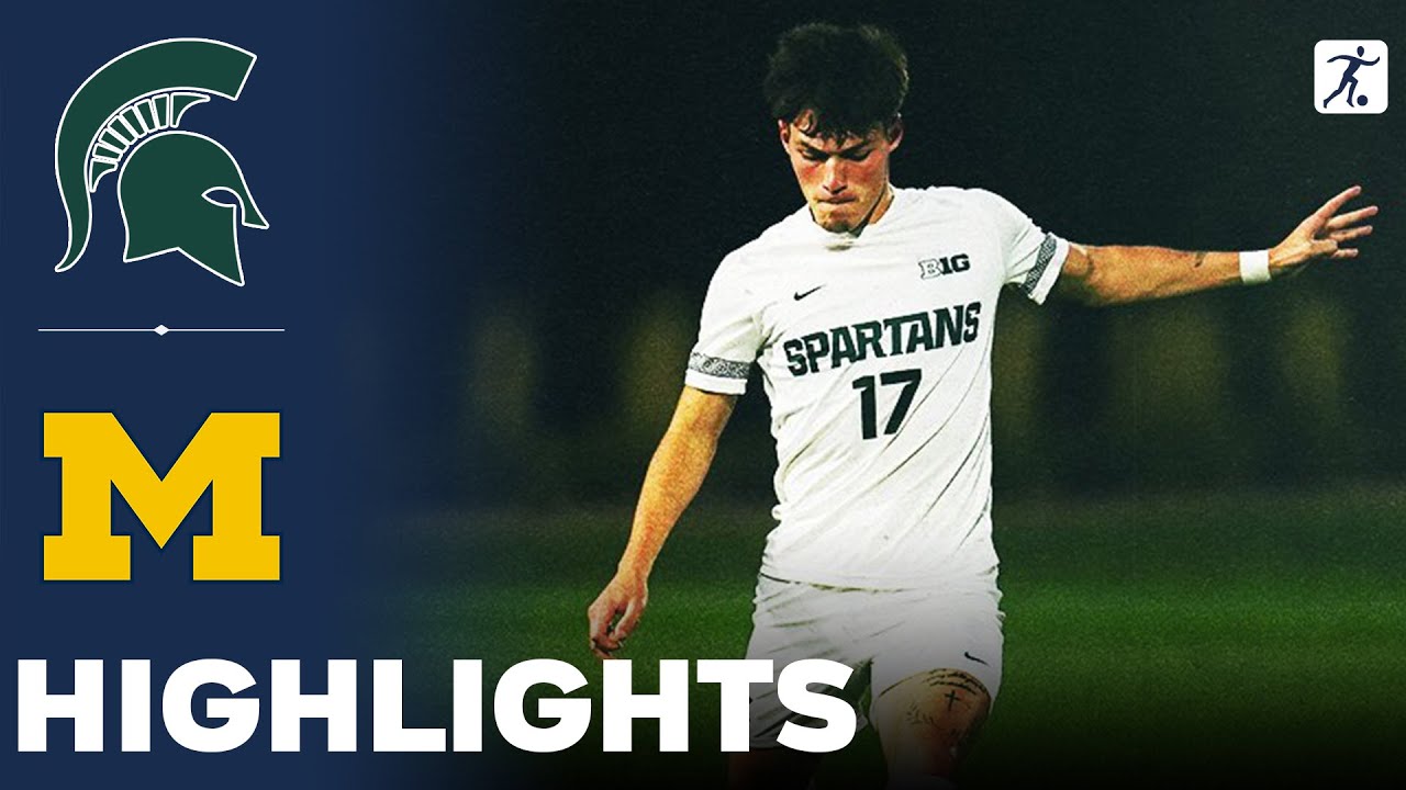 Michigan State vs Michigan | NCAA College Soccer | Highlights - October 22, 2024