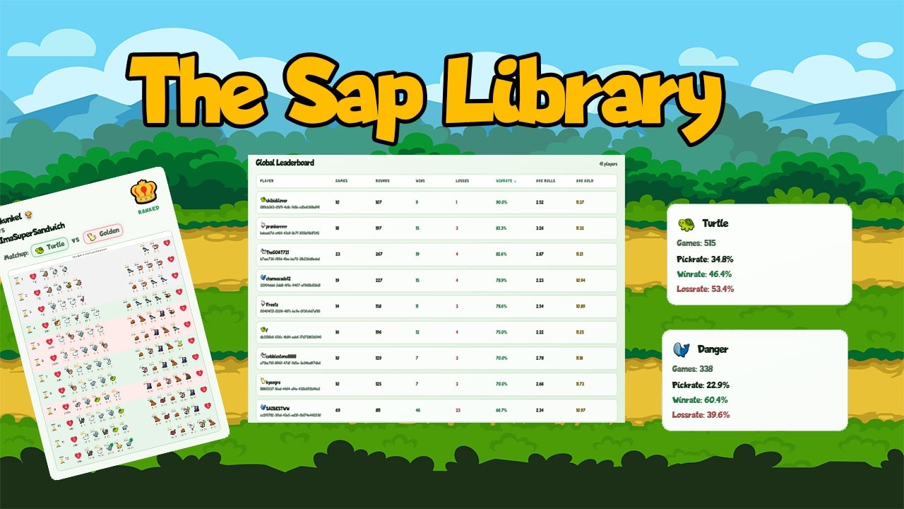 The Super Auto Pets Library (link in description)