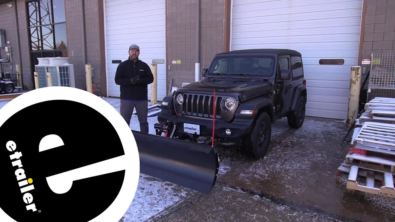 etrailer | DIY 2018 Jeep JL Wrangler Installation for the Detail K2 Snowplow for 2