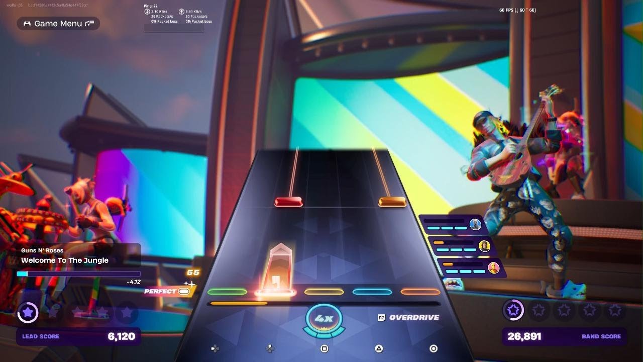 Paradise City 98% Lead Fortnite festival