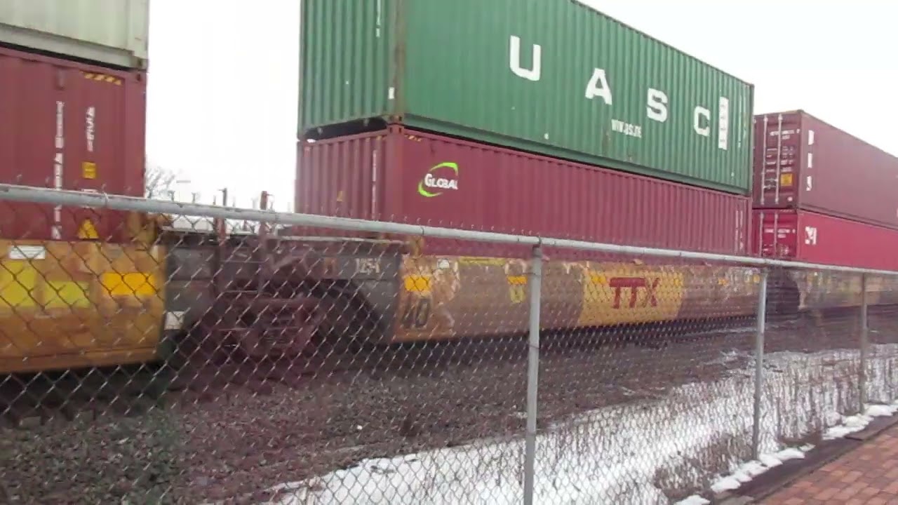 (2-11-2026) CSX eastbound intermodal train in Marion Ohio.