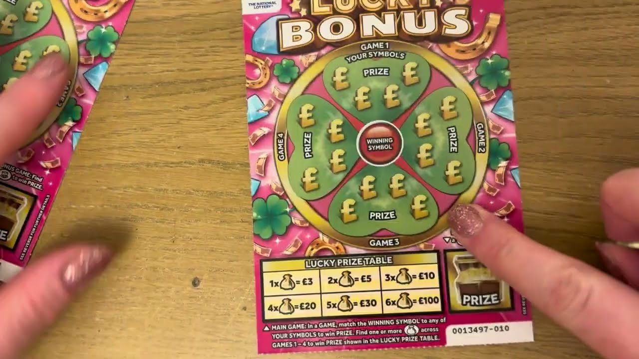 New &pound;3 Lucky Bonus Scratch Cards!! Uk National Lottery June 2024 Scratch off Tickets!!