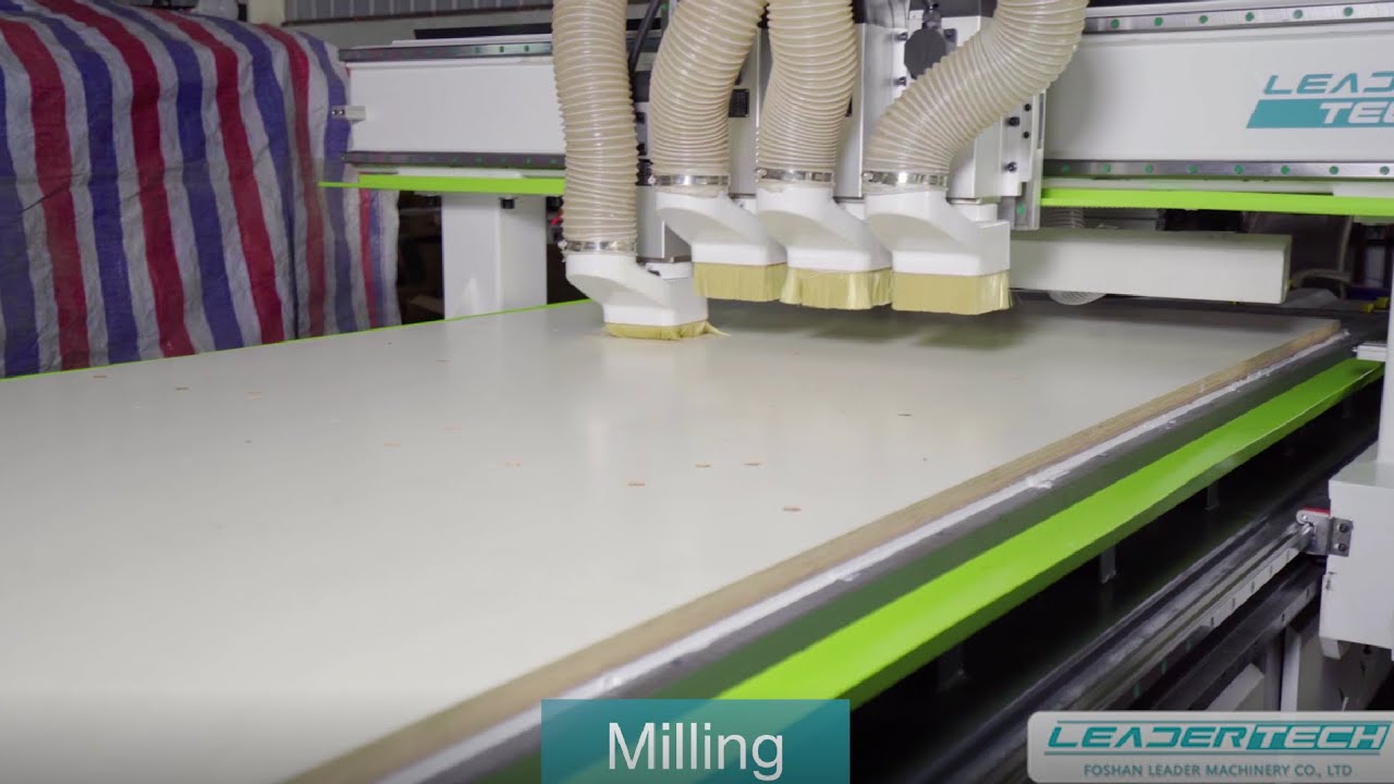How does a CNC Nesting Machine work | 4 tools CNC Router for furniture production