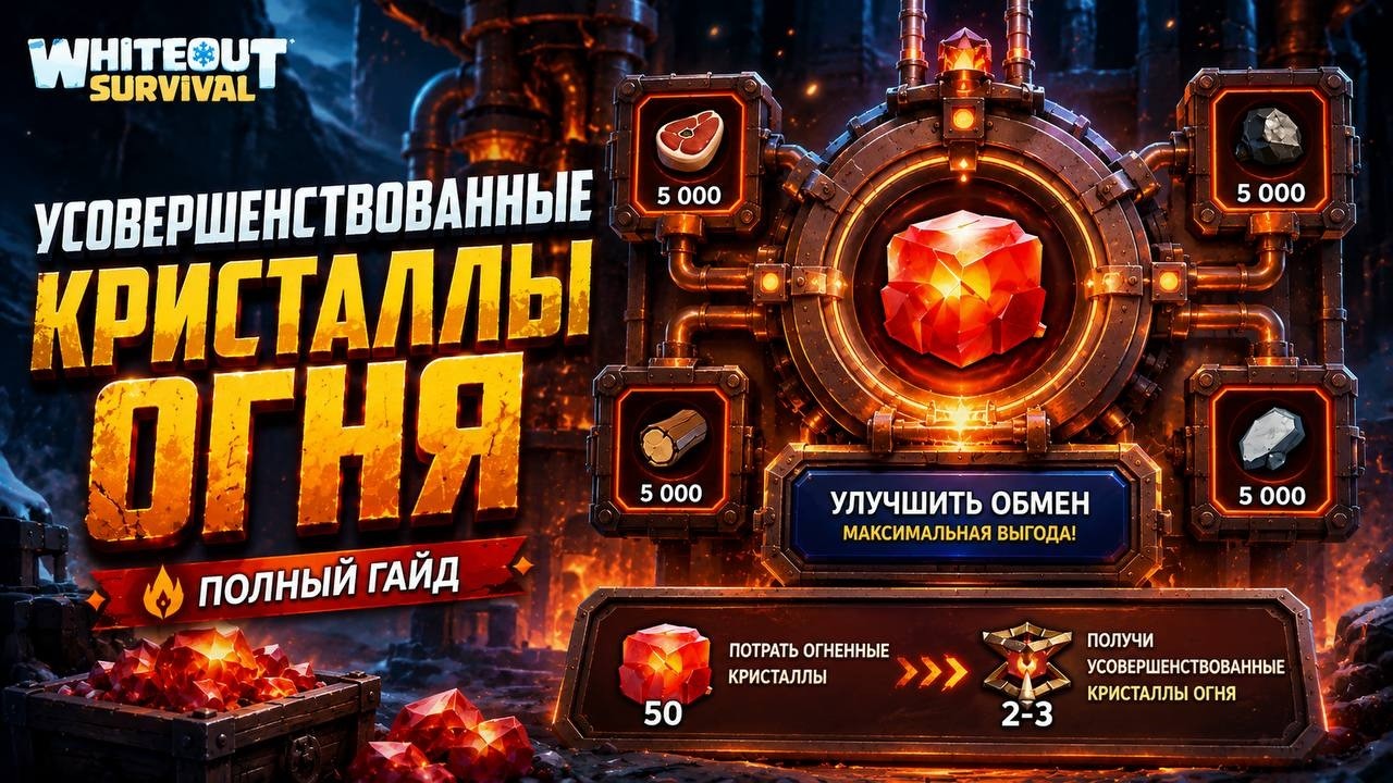 🔥 Усовершенствованные кристаллы огня в whiteout Survival &mdash; полный гайд!