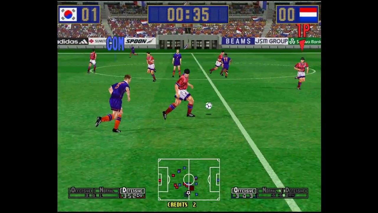 285pts goal of Virtuastriker2 99(Korea VS Netherlands)