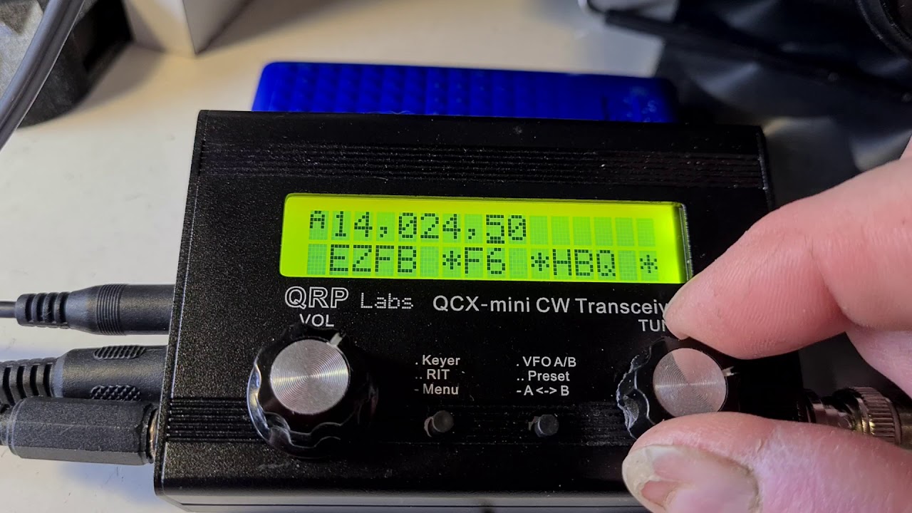 Qrp laps. Qcx mini on receive.